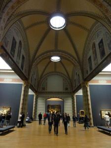 Čestná galerie s Rembrandtovou Noční hlídkou v pozadí, Rijksmuseum, Amsterdam