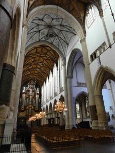 Interiér kostela Sint Bavokerk (na varhany zde hráli Mozart, Handel či Mendelsohn-Bartholdy), Haarlem